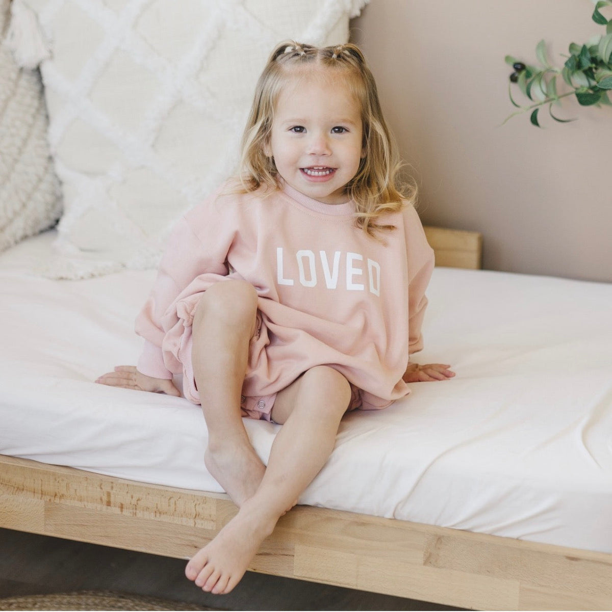 Loved Sweatshirt Romper - more colors